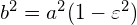 b^2=a^2(1-\varepsilon ^2)