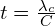 t=\frac{\lambda _{c}}{C}}